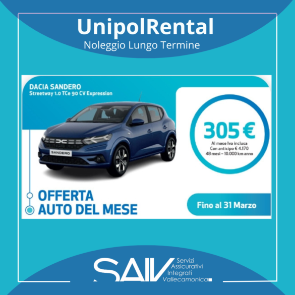 Auto del mese Dacia Sandero